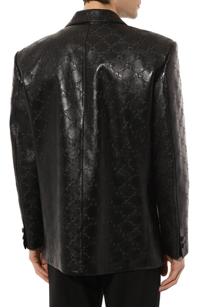 Кожаный пиджак GUCCI, арт. 669069 XNAPN, фото 4