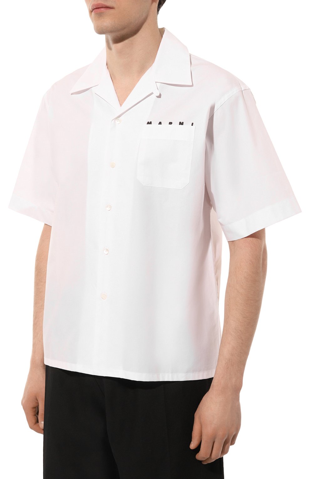 Хлопковая рубашка MARNI, арт. CUMU0213P0/USCV08, фото 3