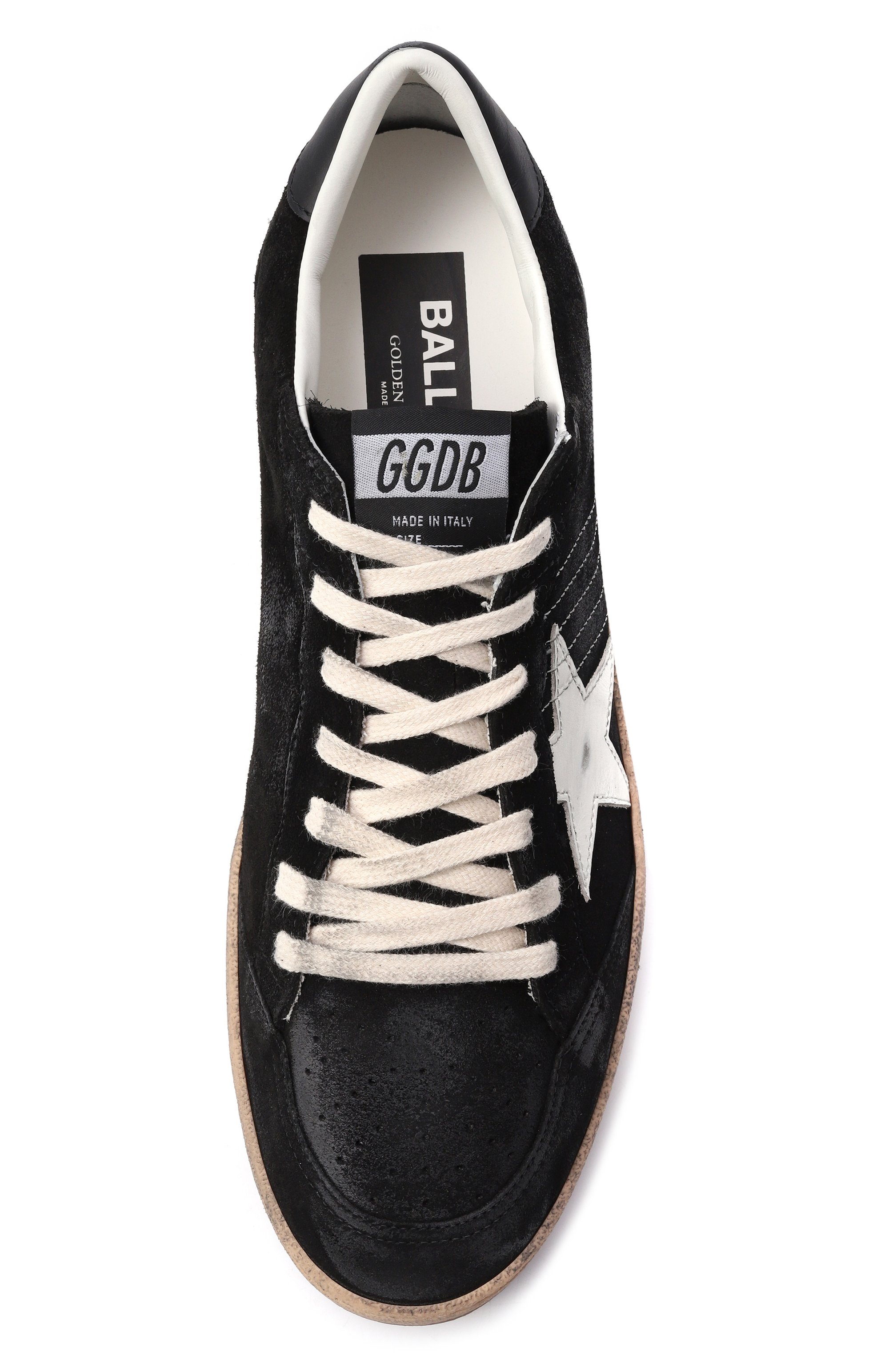 Замшевые кеды ball star GOLDEN GOOSE DELUXE BRAND, арт. GMF00117.F003246, фото 6
