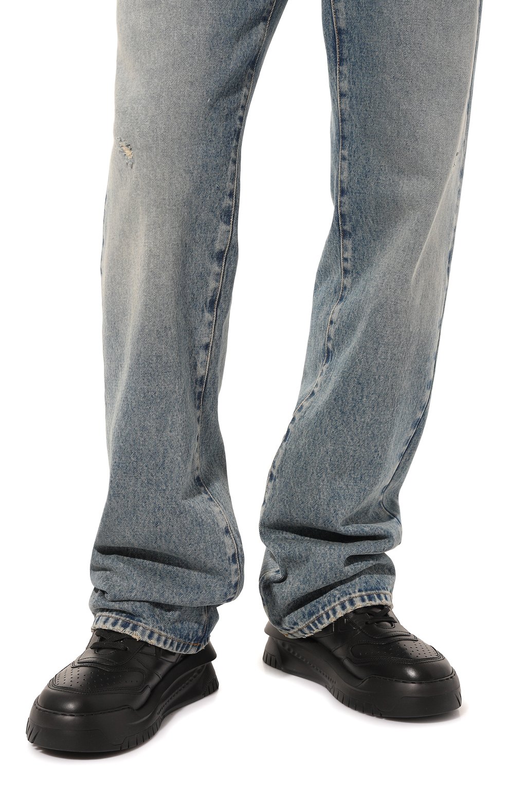 Кожаные кроссовки greca odissea VERSACE, арт. 1008124/1A05873, фото 3