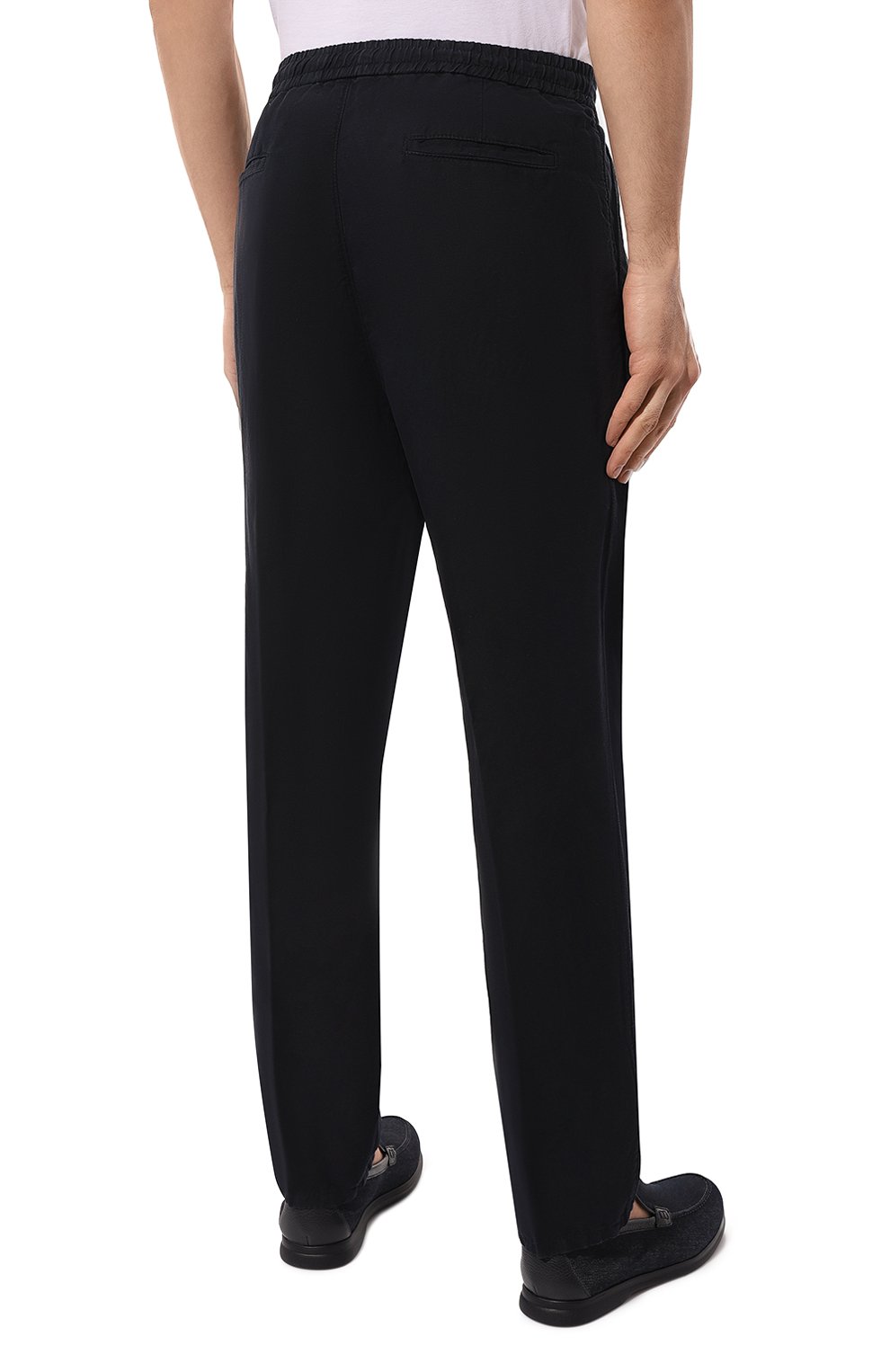 Брюки изо льна и хлопка BRUNELLO CUCINELLI, арт. M291DE1710, фото 4