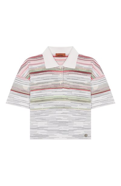 Поло из хлопка и вискозы MISSONI, арт. MY9A31/X0264_001