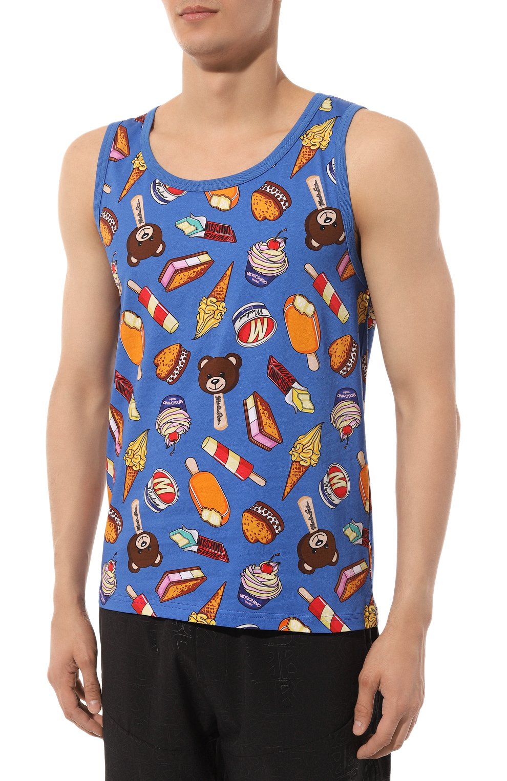 Хлопковая майка MOSCHINO, арт. A8901/9413, фото 3