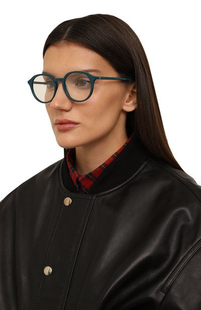 Оправа GUCCI бирюзового цвета по цене 26350 руб., арт. GG1004 005, фото 2 Оправа GUCCI, арт. GG1004 005, фото 2