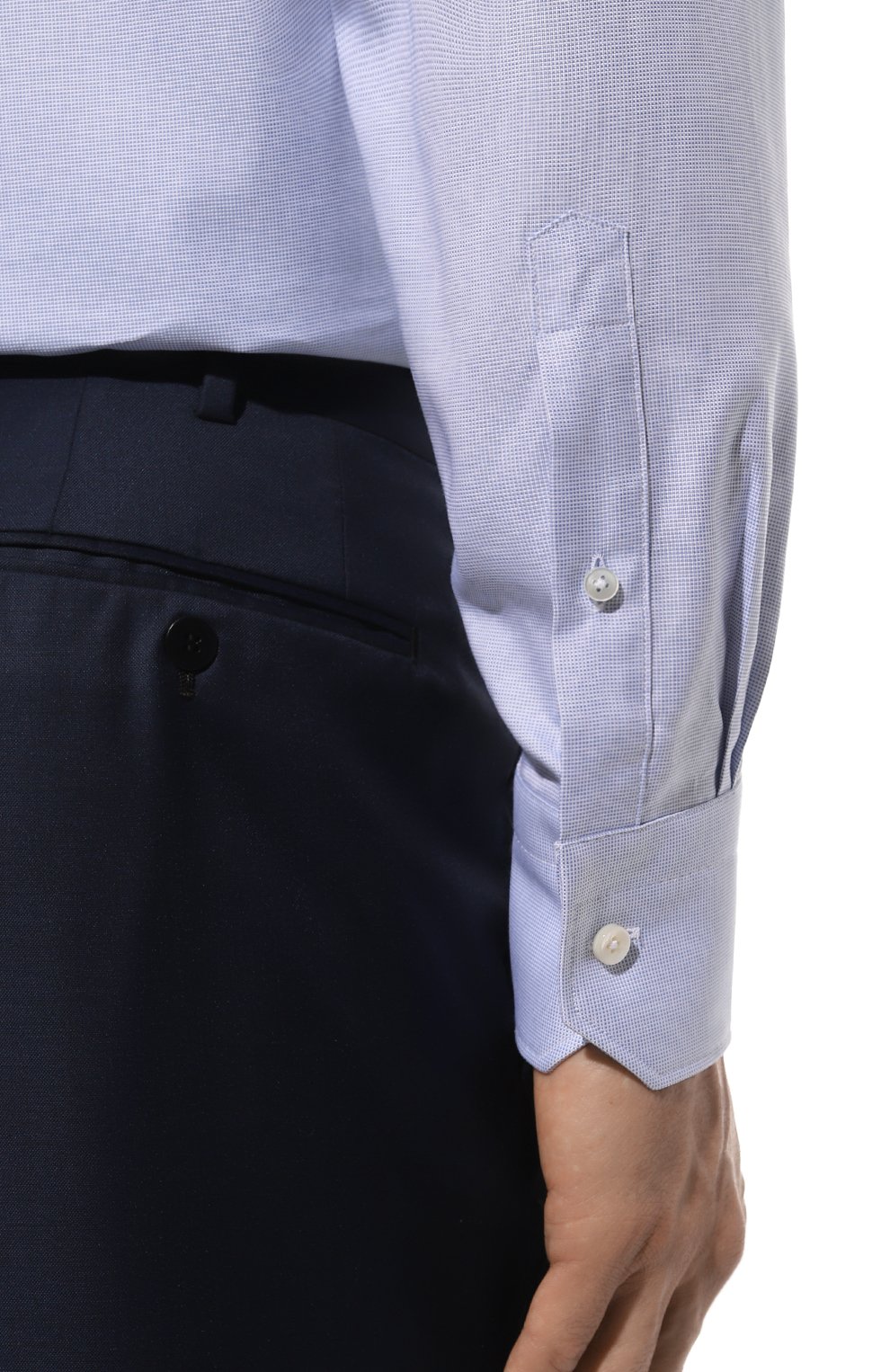 Хлопковая сорочка ZEGNA, арт. 701622A7/9MS0BA, фото 6