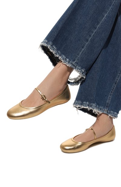 Кожаные балетки carla GIANVITO ROSSI, арт. G22223.05G0M.NSWMEK0, фото 3