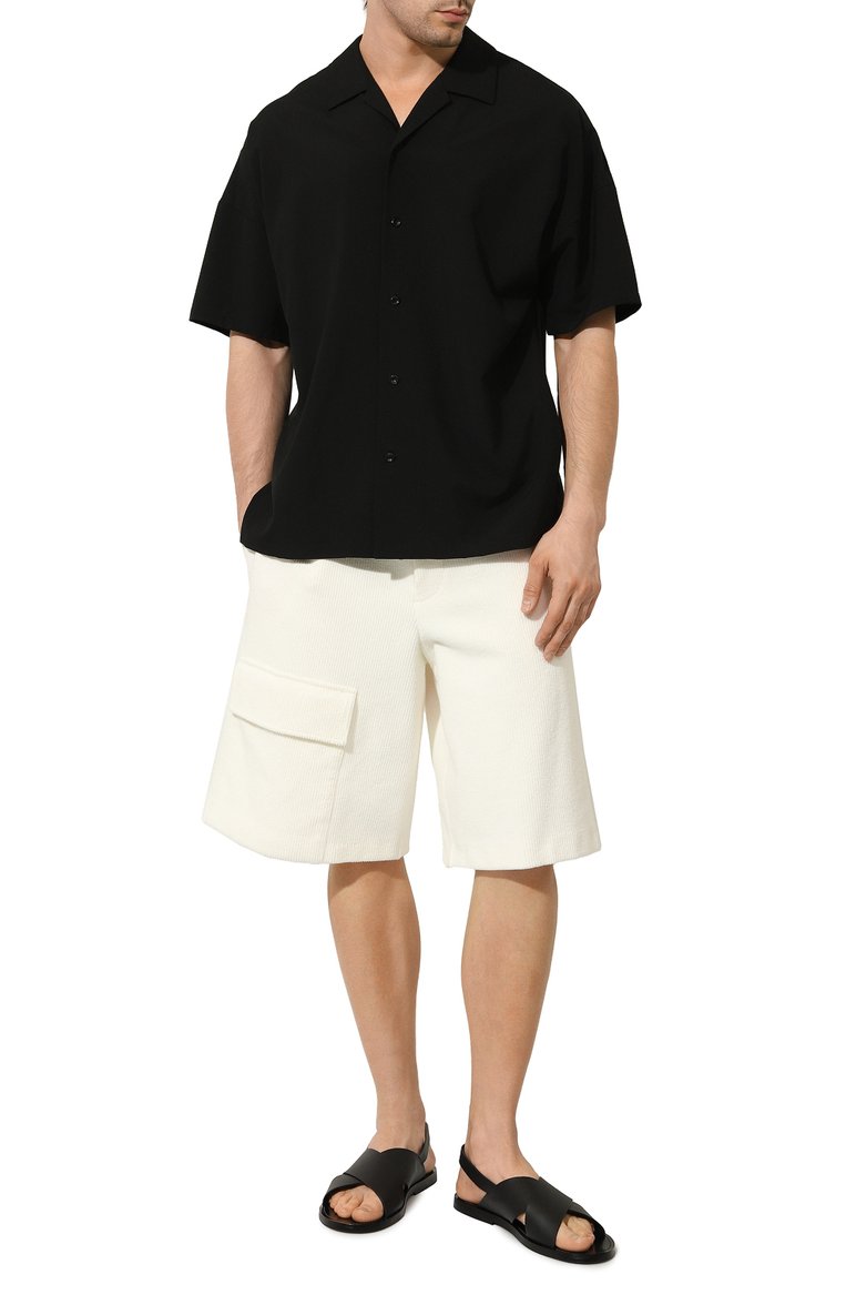 Мужские кожаные сандалии BALLY черного цвета, арт. MSS045 | Фото 2 (Нос: Не проставлено; Материал внутренний: Натуральная кожа; Материал внешний: Натуральная кожа; Автоматизация состава: Проставлено)