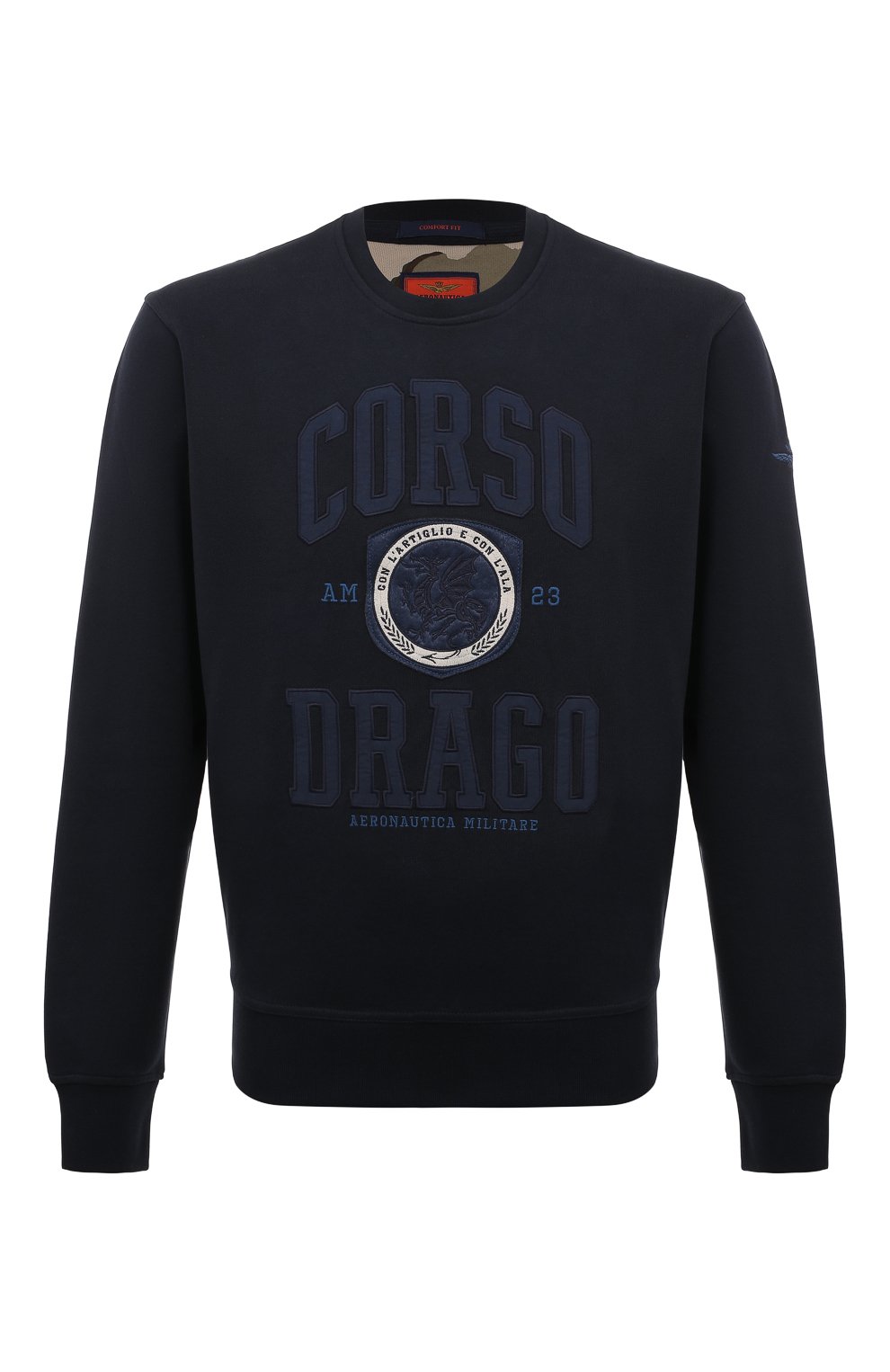 Хлопковый свитшот AERONAUTICA MILITARE, арт. 242FE1927F511, фото 1