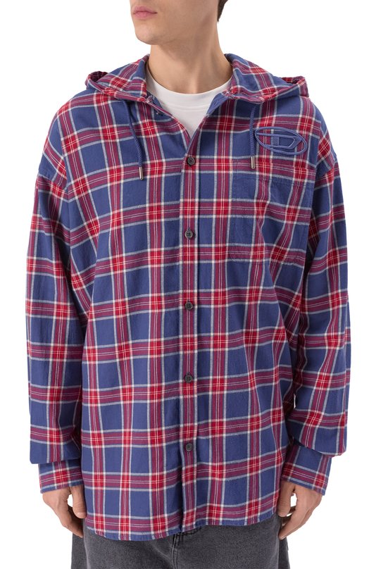 Хлопковая рубашка Diesel A19446/0AJFI Разноцветный  A19446/0AJFI Фото 3