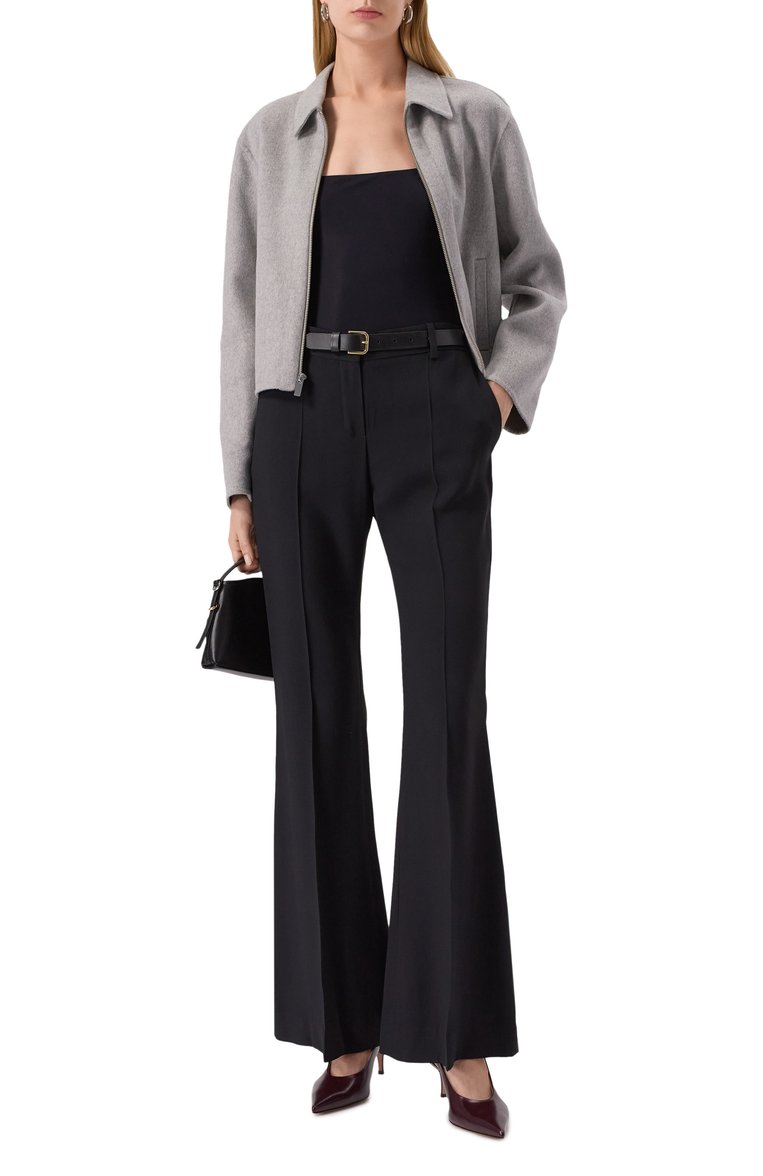 Женское боди JIL SANDER черного цвета, арт. J01NC0022/J70026 | Фото 2 (Рукава: На бретелях; Стили: Минимализм; Материал внешний: Синтетический материал; Автоматизация состава: Проставлено; Автоматизация ТО: Проставлено)