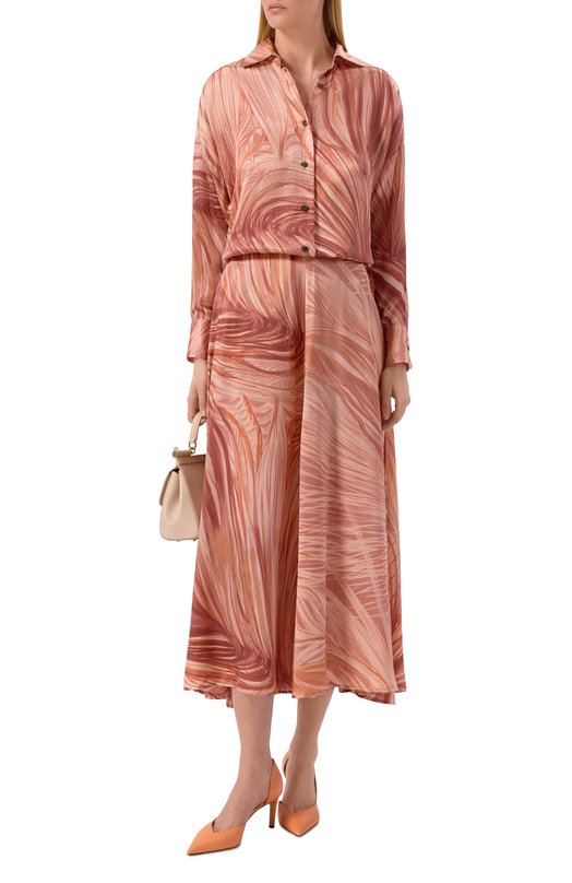 Шелковая рубашка Kiton D52431K0869G01 Розовый  D52431K0869G01 Фото 2