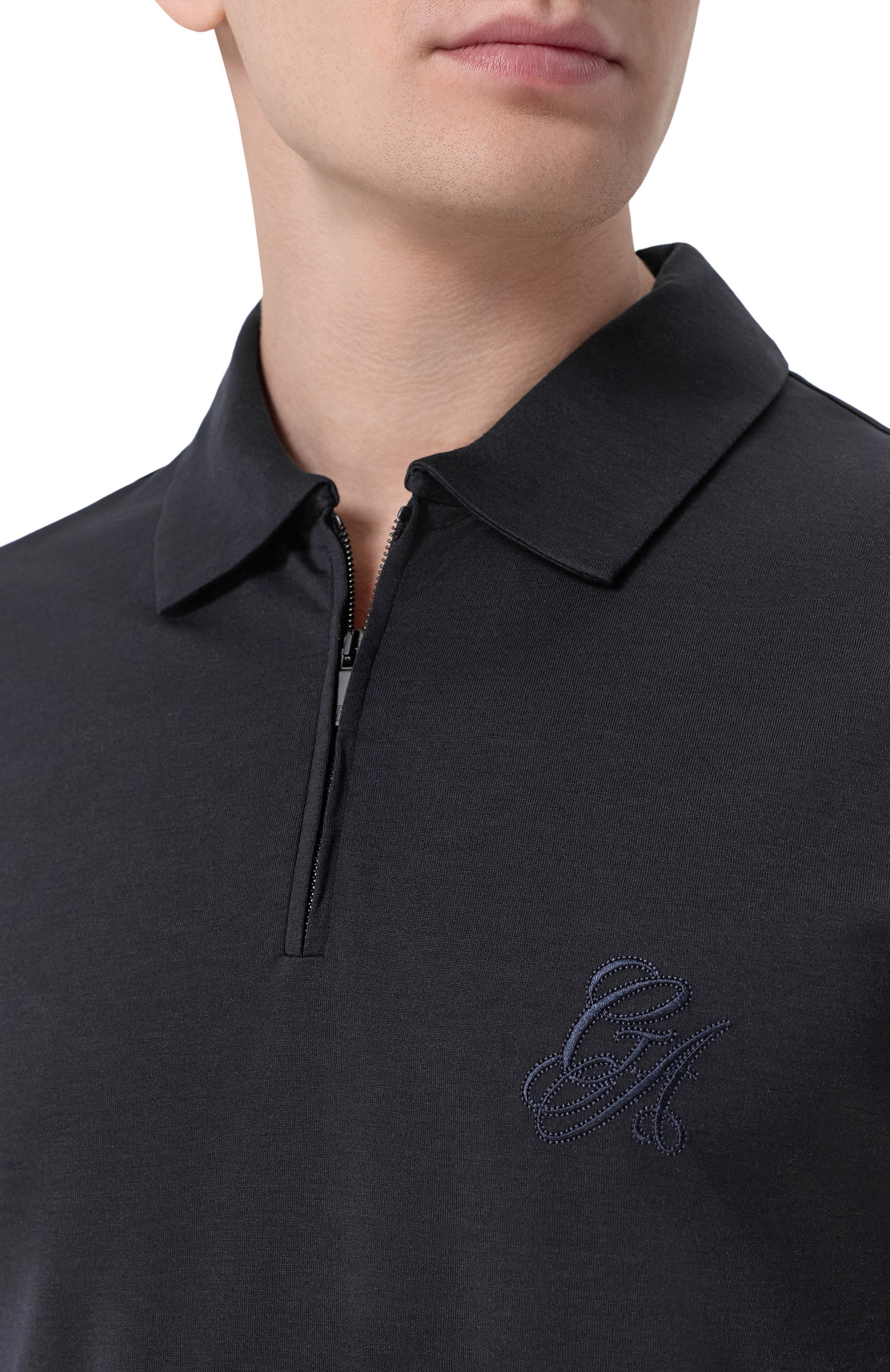 Поло из шелка и хлопка GIORGIO ARMANI, арт. GM003038/TE20001, фото 5