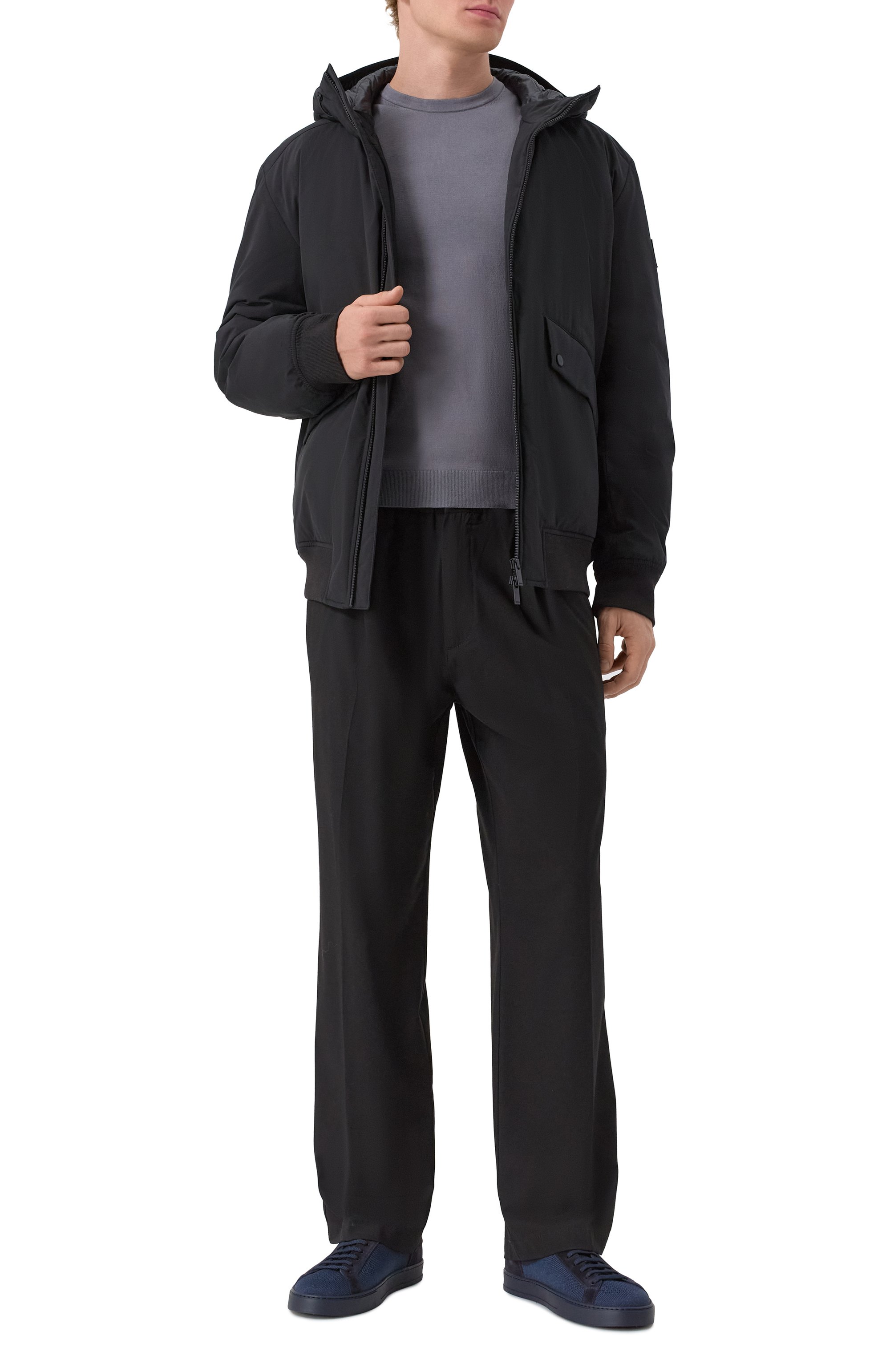 Брюки из шерсти и вискозы HUGO, арт. 50530911, фото 2