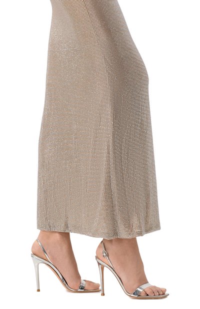 Кожаные босоножки ribbon GIANVITO ROSSI, арт. G32088.15RIC.METARGE, фото 3