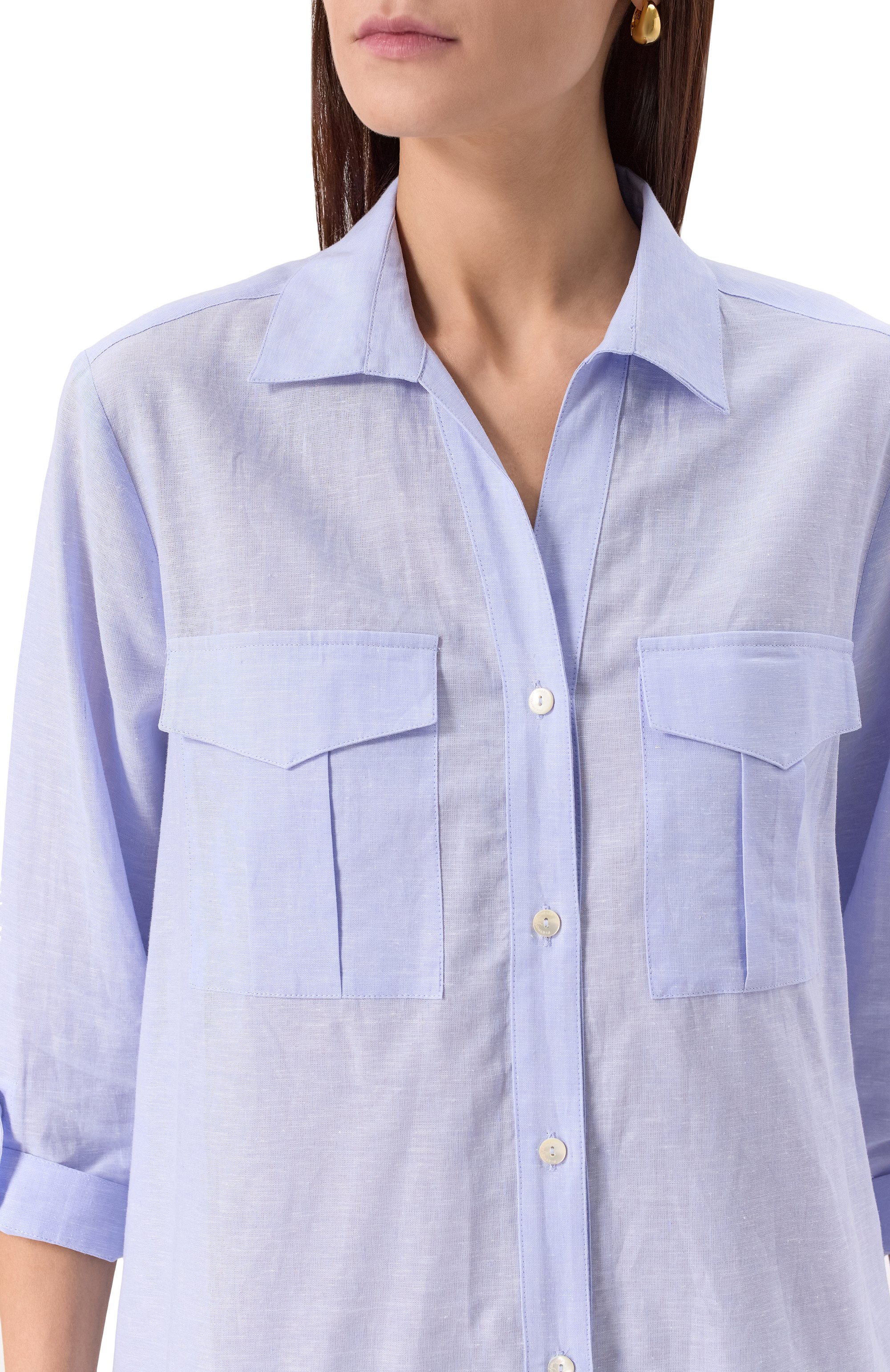 Рубашка изо льна и хлопка PIETRO BRUNELLI, арт. CA2474/LI0018, фото 5