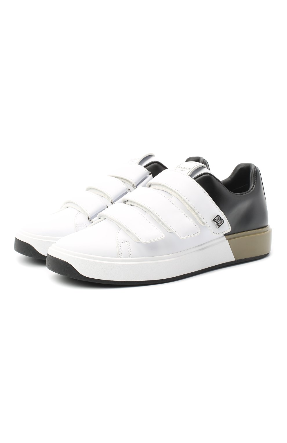 Кожаные кеды b-court BALMAIN, арт. UM1C227/LHSC, фото 1