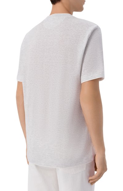 Футболка изо льна и хлопка FEDELI, арт. TU000220/LIN0 C0TT0NE, фото 4