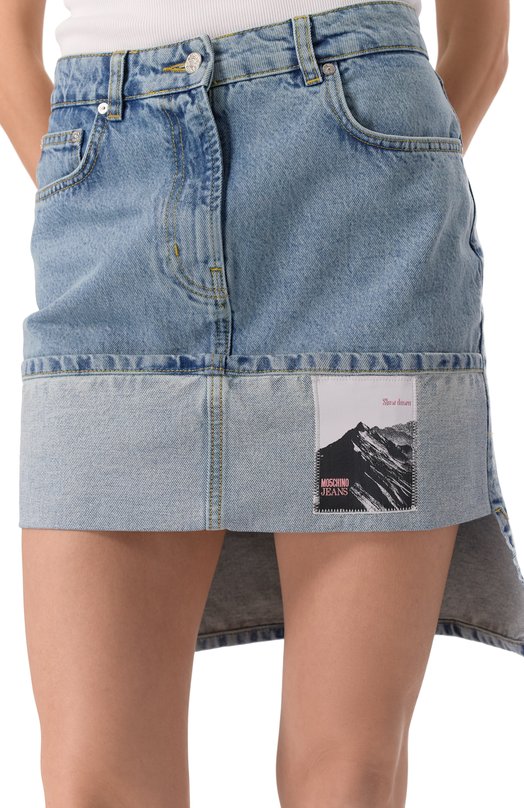 Джинсовая юбка M05CH1NO Jeans A0112/3217 Голубой  A0112/3217 Фото 5