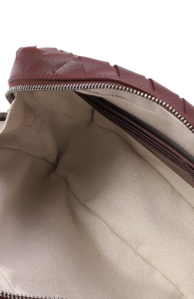 Борсетка BOTTEGA VENETA бордового цвета по цене 257500 руб., арт. 777390/V2HL1, фото 5 Борсетка BOTTEGA VENETA, арт. 777390/V2HL1, фото 5