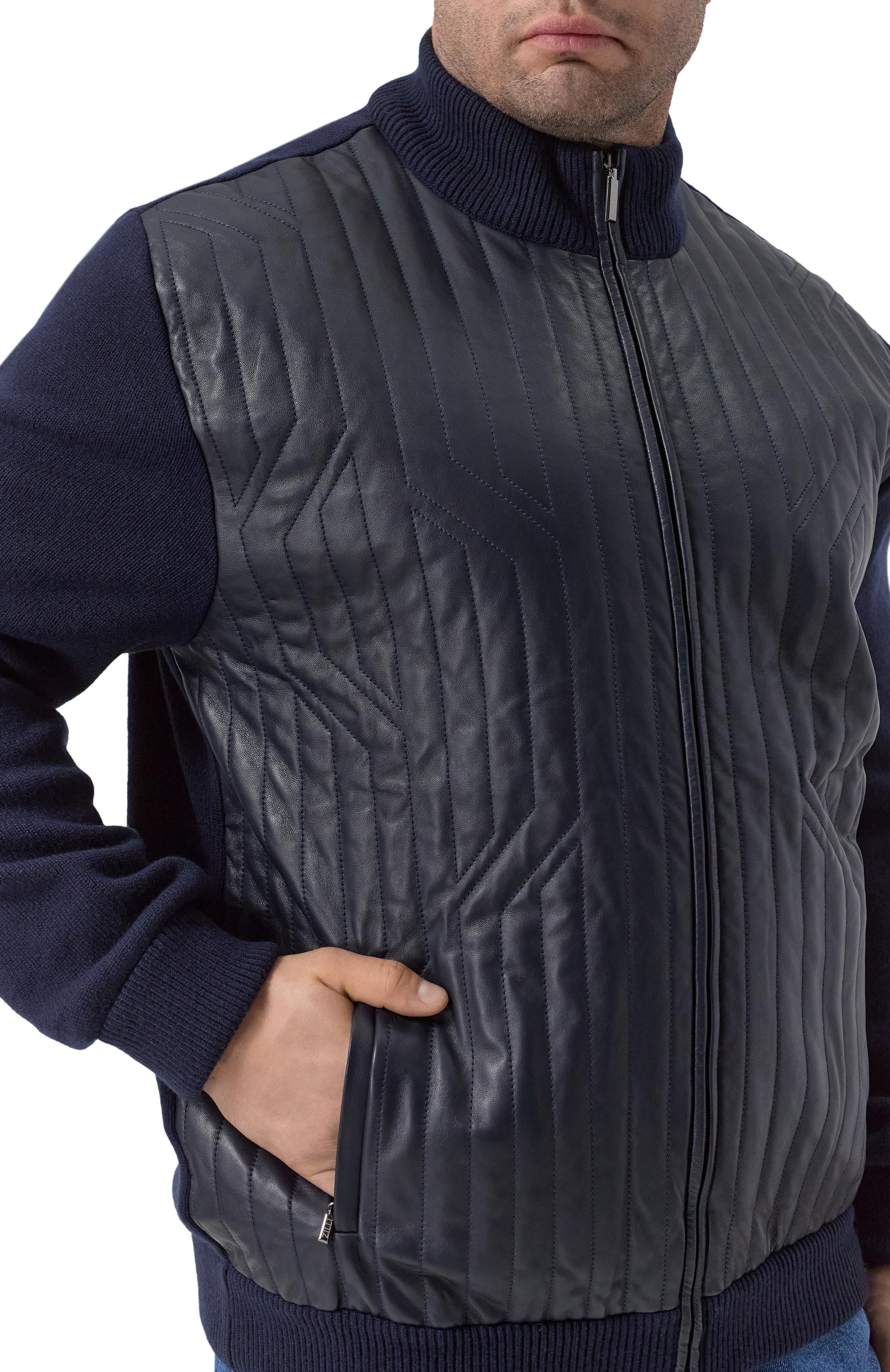 Комбинированный кардиган ZILLI, арт. KZMCB1M0322VCRS00/64, фото 5