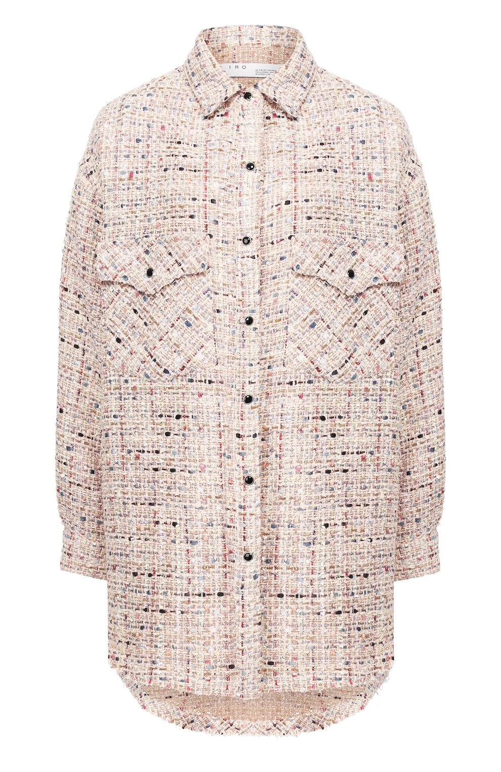 Твидовая рубашка IRO светло-розового цвета по цене 59950 руб., арт. WP100ARTYN, фото 1 Твидовая рубашка IRO, арт. WP100ARTYN, фото 1