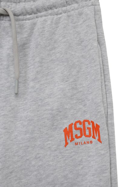 Хлопковые джоггеры MSGM KIDS, арт. F3MSJBFP111, фото 3