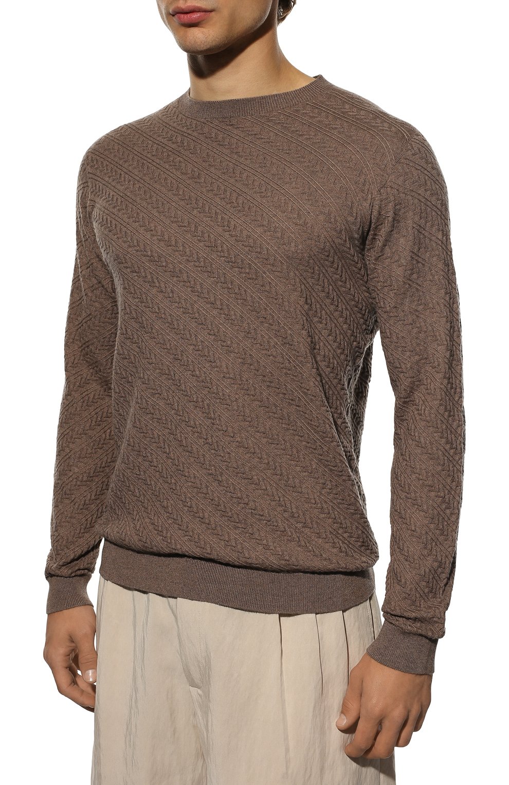 Джемпер из хлопка и кашемира GIORGIO ARMANI, арт. 6LSMB5/SMB8Z, фото 3