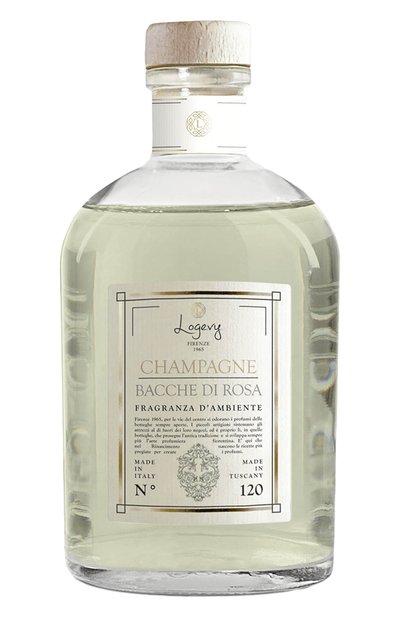 Диффузор champagne e bacche di rosa / &quot;шампанское &amp; розовые ягоды&quot; (ваза 3000ml + рефил 6x500ml) LOGEVY FIRENZE 1965, арт. 8050519371360