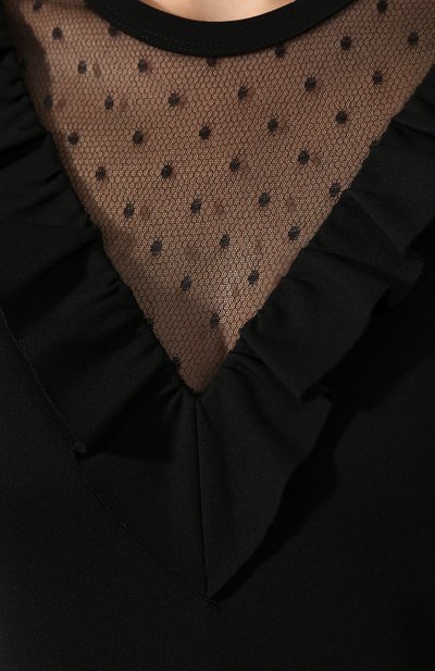 Платье REDVALENTINO черного цвета по цене 32850 руб., арт. SR3MJ02I/4E9, фото 5 Платье REDVALENTINO, арт. SR3MJ02I/4E9, фото 5