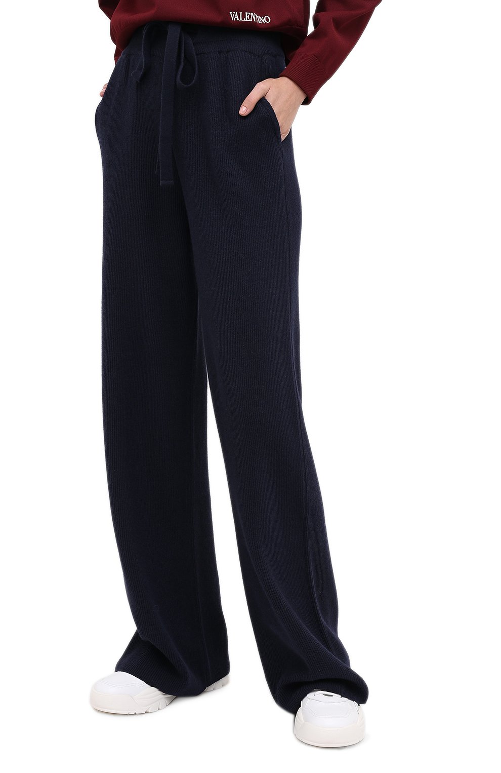 Брюки NANUSHKA, арт. 0NI_NAVY_RECYCLED CASHMERE KNIT, фото 3