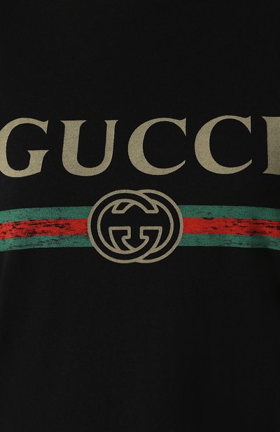 Хлопковая футболка GUCCI, арт. 457095/X5L89, фото 5
