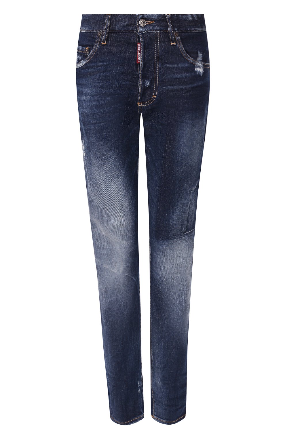 Джинсы DSQUARED2 темно-синего цвета по цене 45900 руб., арт. S75LB0269/S30663, фото 1 Джинсы DSQUARED2, арт. S75LB0269/S30663, фото 1
