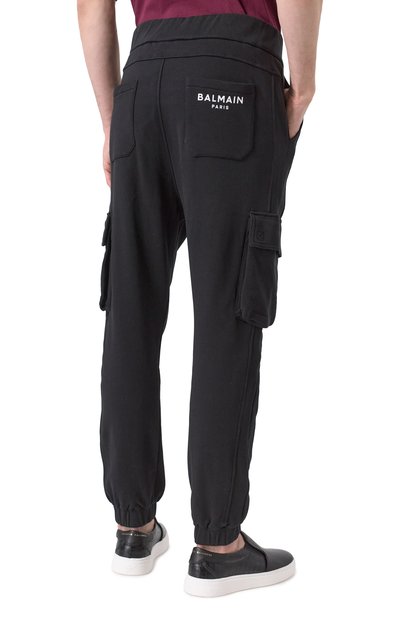 Хлопковые джоггеры BALMAIN, арт. DH10B295/BC64, фото 4
