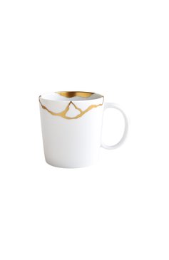 Кружка mademoiselle kintsugi BERNARDAUD золотого цвета, арт. 1095/22575 | Фото 1 (Нос: Не проставлено; Региональные ограничения белый список (Axapta Mercury): Не проставлено; Коллекция: Kintsugi; Ограничения доставки: fragile-2)