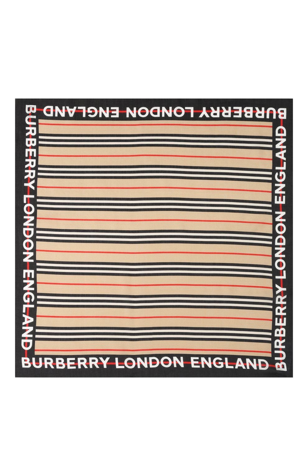 Хлопковый платок BURBERRY, арт. 8022765, фото 3