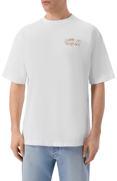 Хлопковая футболка COMME DES FUCKDOWN, арт. CFABW01670, фото 3