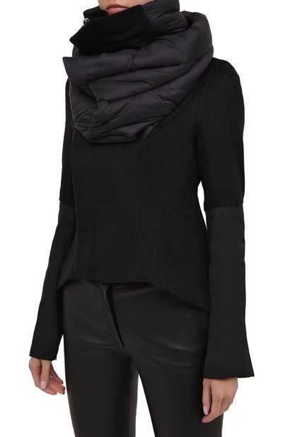 Кашемировая куртка RICK OWENS черного цвета по цене 286500 руб., арт. RP20F2726/DDNZTT, фото 4 Кашемировая куртка RICK OWENS, арт. RP20F2726/DDNZTT, фото 4