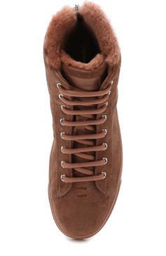 Высокие замшевые кеды peter с внутренней меховой отделкой GIANVITO ROSSI, арт. S20386.W1PRA.SUEPRAL, фото 1