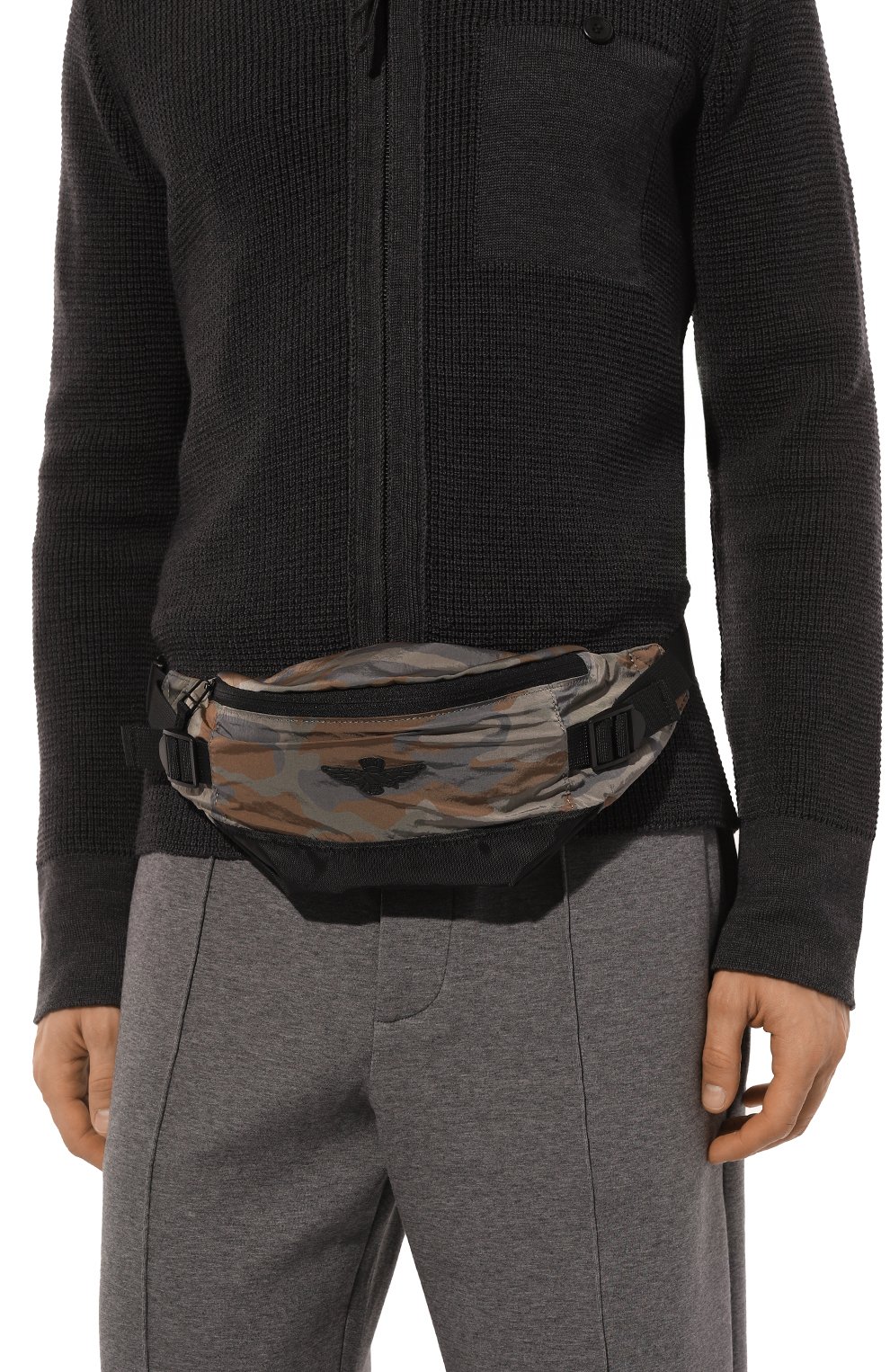 Поясная сумка AERONAUTICA MILITARE темно-бежевого цвета по цене 7710 руб., арт. B01112CT3270, фото 2 Поясная сумка AERONAUTICA MILITARE, арт. B01112CT3270, фото 2