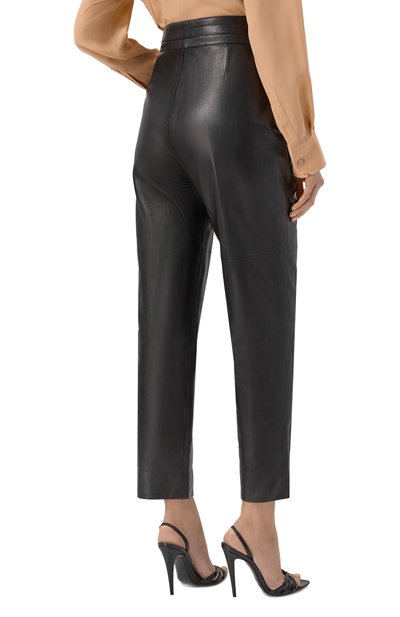 Кожаные брюки SAINT LAURENT, арт. 858508/Y50A2, фото 4