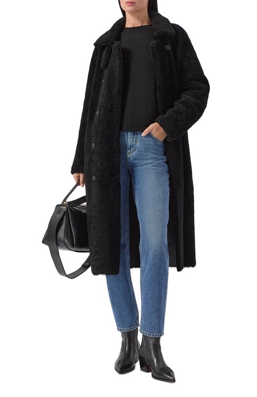 Дубленка из овчины Addicted MK330L Чёрный  MK330L Фото 2