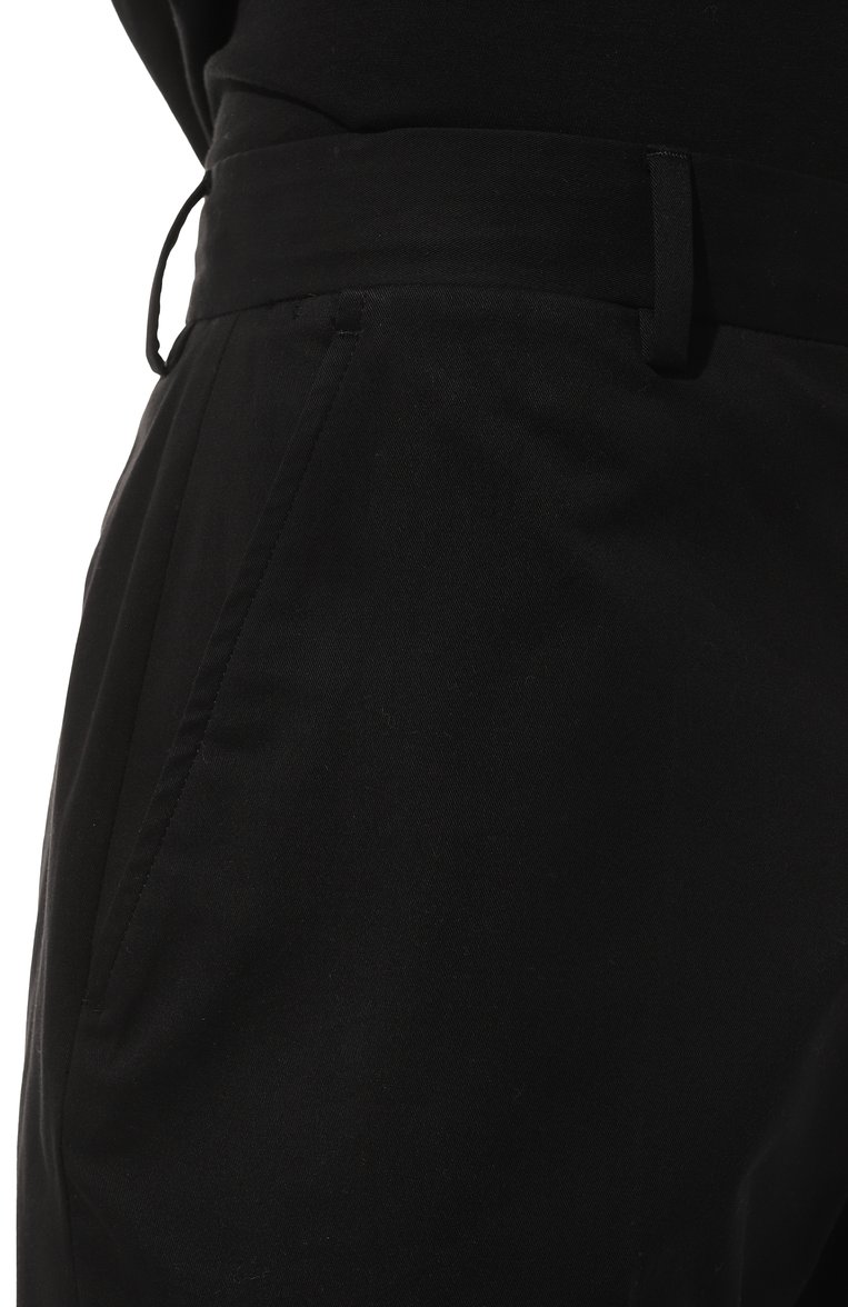 Мужские хлопковые брюки ZEGNA черного цвета, арт. E8I03/TR14 | Фото 6 (Длина (брюки, джинсы): Стандартные; Материал внешний: Хлопок; Силуэт М (брюки): Чиносы; Случай: Повседневный; Стили: Кэжуэл; Автоматизация состава: Проставлено; Автоматизация ТО: Проставлено)