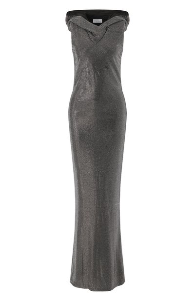 Женское платье с отделкой стразами GIUSEPPE DI MORABITO, арт. 04SSLD150FC 04428