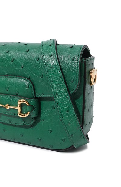 Сумка 1955 horsebit mini из кожи страуса GUCCI, арт. 658574 EY0DG, фото 3