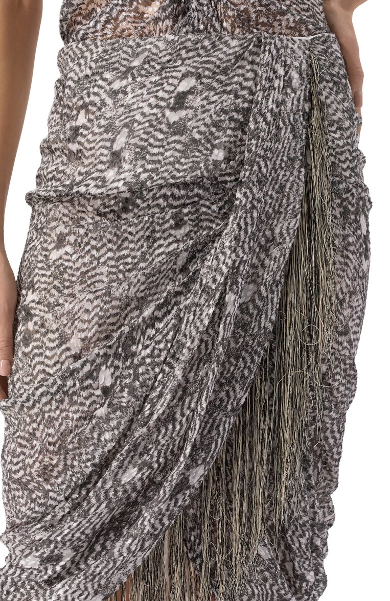 Юбка из вискозы и шелка ISABEL MARANT, арт. 25PJU0319FA/C1J06I, фото 5