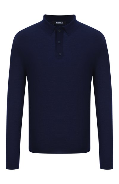 Мужское поло из шерсти и шелка KNT, арт. UMM066702