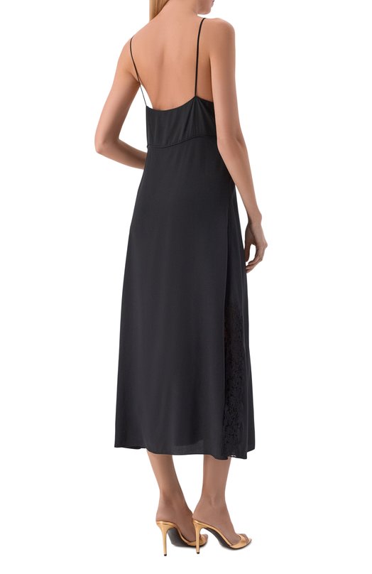 Шелковое платье Chloé CH26UR137005 Чёрный  CH26UR137005 Фото 3