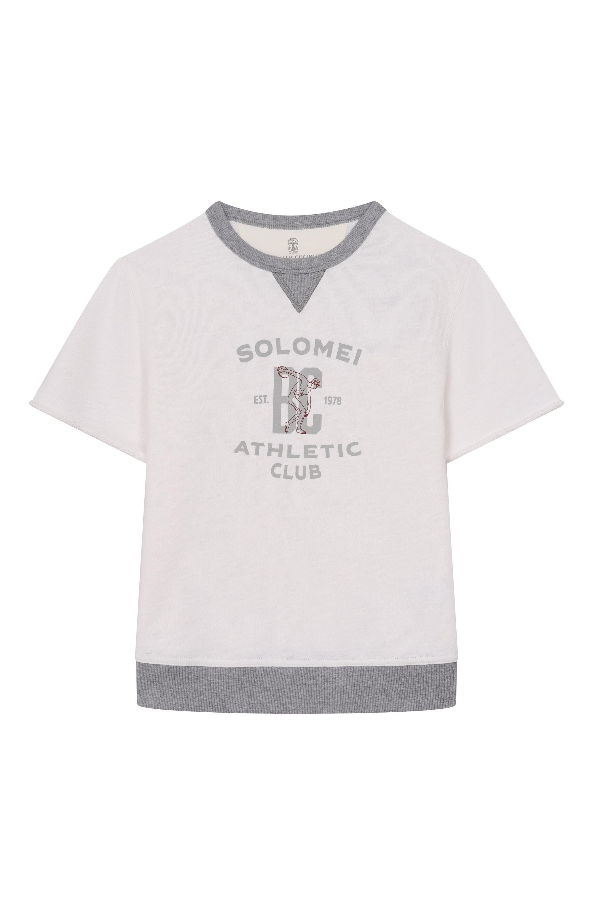 Свитшот из хлопка и льна BRUNELLO CUCINELLI, арт. BR831E501A, фото 1