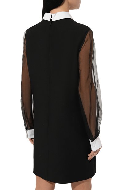 Платье из шерсти и шелка VALENTINO, арт. 5B3VA9N51CF, фото 4