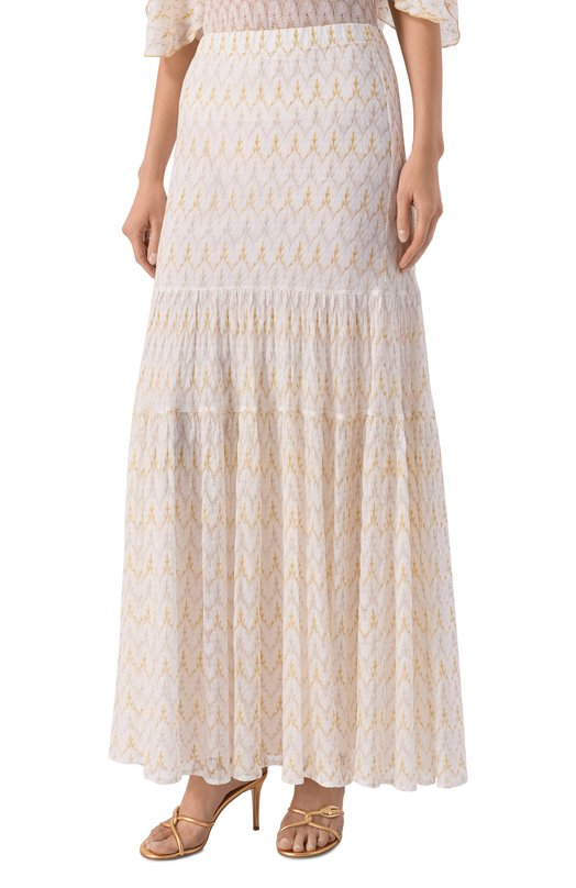 Юбка из вискозы Missoni DS26SH1K/BR015X Белый  DS26SH1K/BR015X Фото 3
